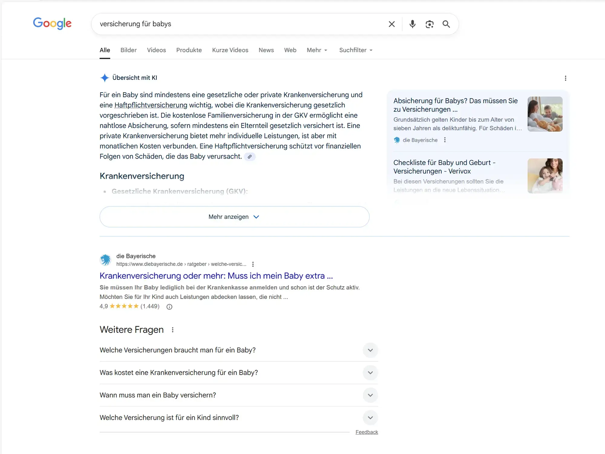 Die Bayerische Google Ranking Platz 1